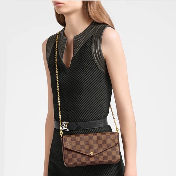 🖤🤎🖤Louis Vuitton Fecilie Damier Ebne Crossbody
